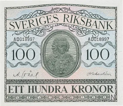 Emergency banknote – 100 kronor