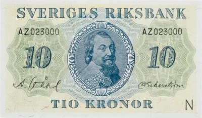 Beredskapssedel – 10 kronor