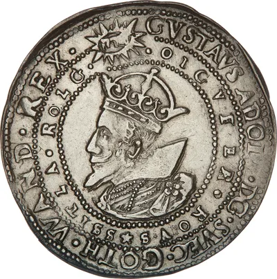 1 mark, Stockholm, Gustav II Adolf, 1617