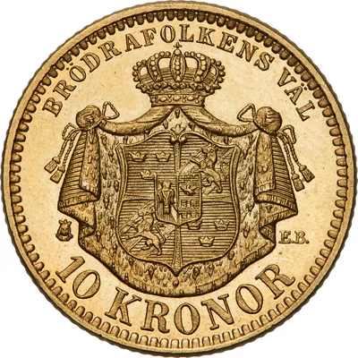 10 kronor, Stockholm, Oscar II, 1901