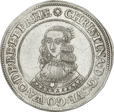 1/2 riksdaler, Stockholm, Kristina, 1641