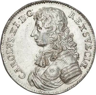 1 riksdaler, Stockholm, Karl XI, 1676