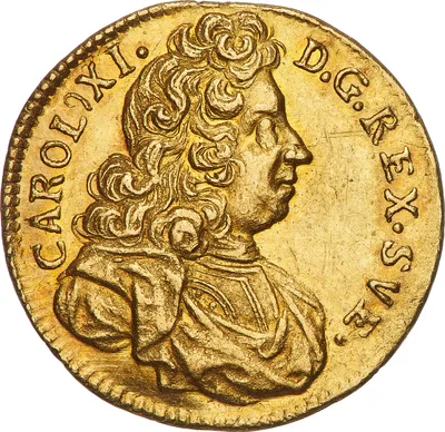 1/4  dukat, Stockholm, Karl XI, 1692