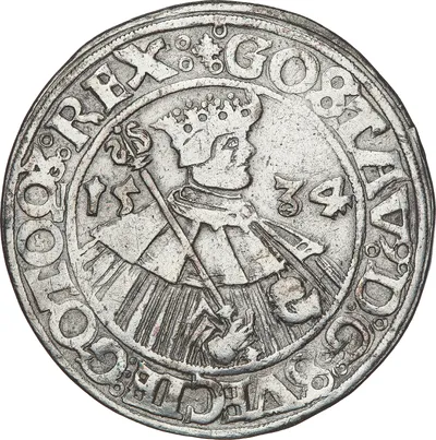 1/2 daler, Stockholm, Gustav I Vasa, 1534