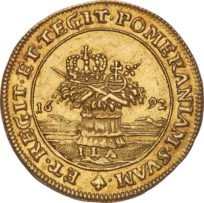 2 dukat, Pommern-Stettin, Karl XI, 1692