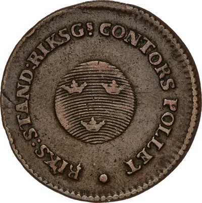 1/2 skilling riksgälds, Avesta, Gustav IV Adolf, 1801