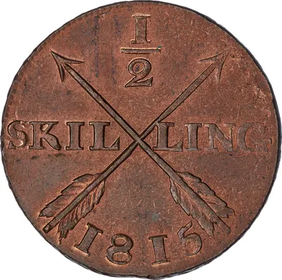 1/2 skilling, Avesta, Karl XIII, 1815