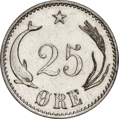 25 öre, Köpenhamn, Christian IX av Danmark, 1904