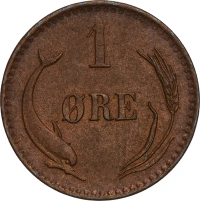 1 öre, Köpenhamn, Christian IX av Danmark, 1875