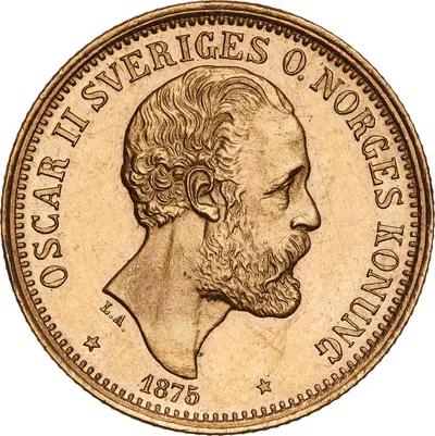 20 kronor, Stockholm, Oscar II, 1875