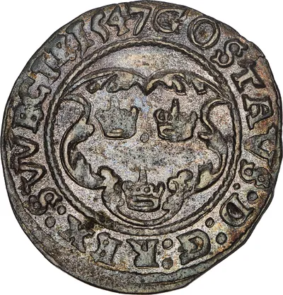 4 penning, Svartsjö, Gustav I Vasa, 1547