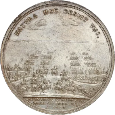 Medal commemorating king Karl X Gustav's campaign over Little and Great Belt 1657