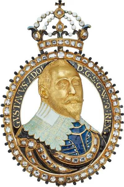 Medalj över Gustav II Adolf