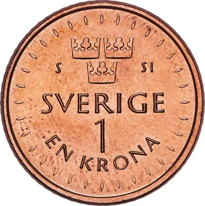 1 krona, Carl XVI Gustaf, 2016