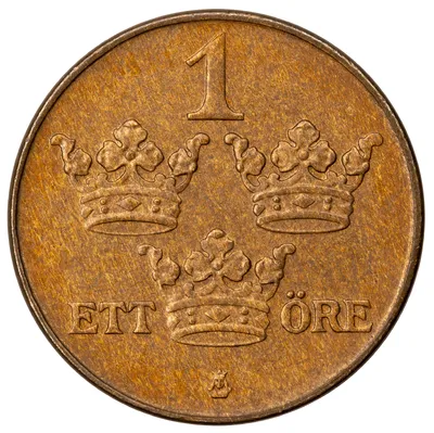 1 öre, Stockholm, Gustaf V, 1939