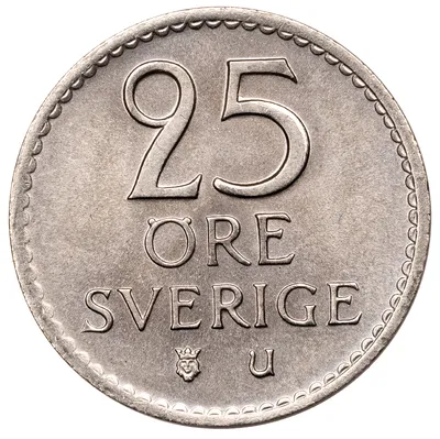 25 öre, Stockholm, Gustaf VI Adolf, 1970