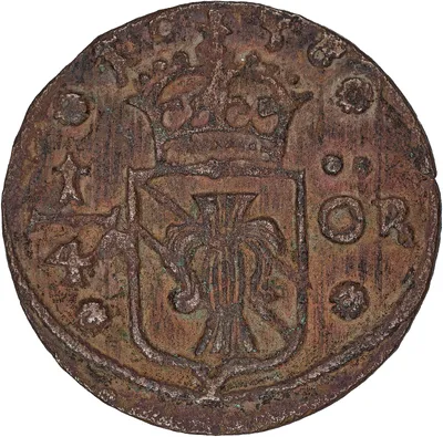 1/4 öre, Säter, Kristina, 1638