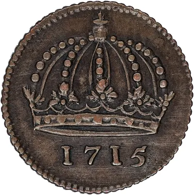 1 daler silvermynt, Stockholm, Karl XII, 1715